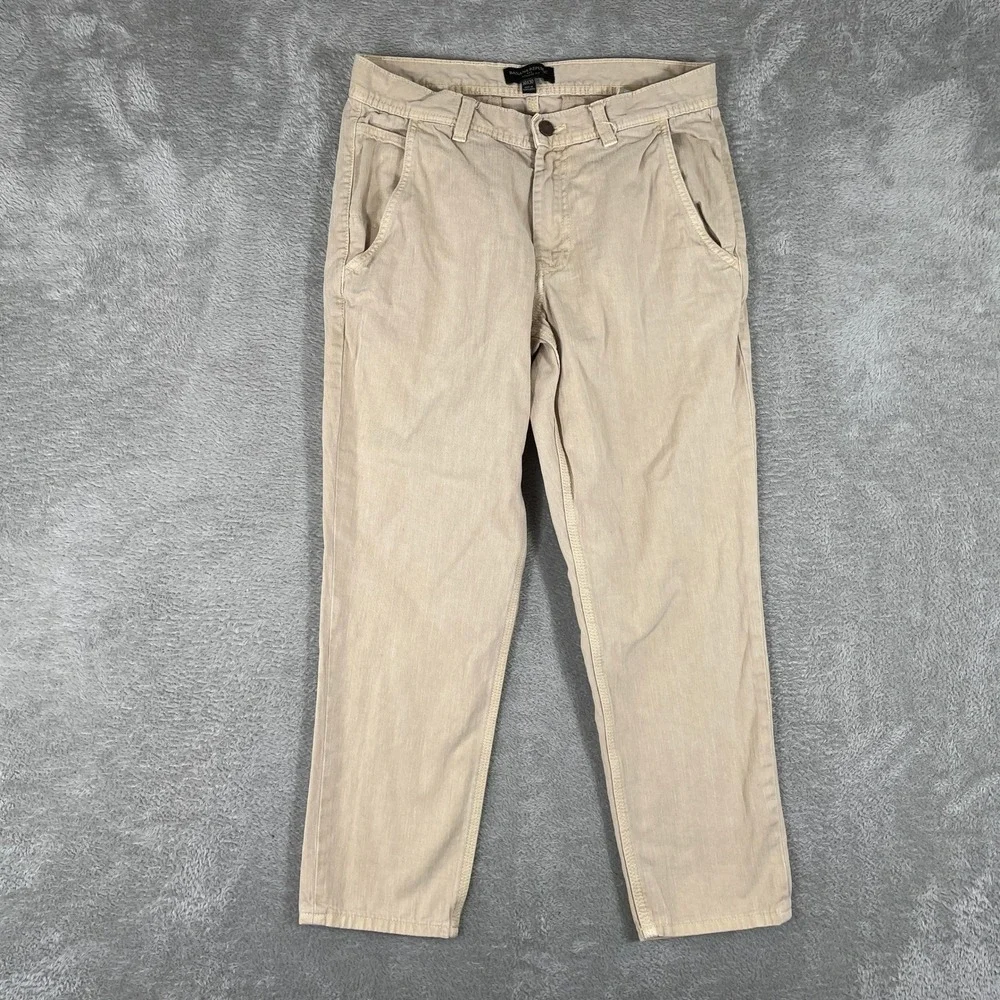 Banana Republic Athletic Fit Jeans Mens 30x30 Twill Light Tundra‎ Tan